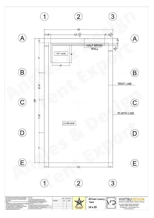 12x24 Tent Plumbing Layout